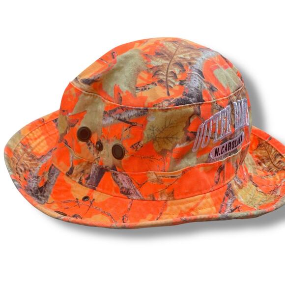 Outer Banks North Carolina Bucket Sun Hat Cap Boonie Packable Hike Camp OBX OS - Picture 4 of 13